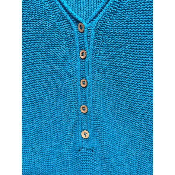 Free People We The Free Firefly Surf Blue Tunic Sweater Blue Size M - Picture 9 of 14